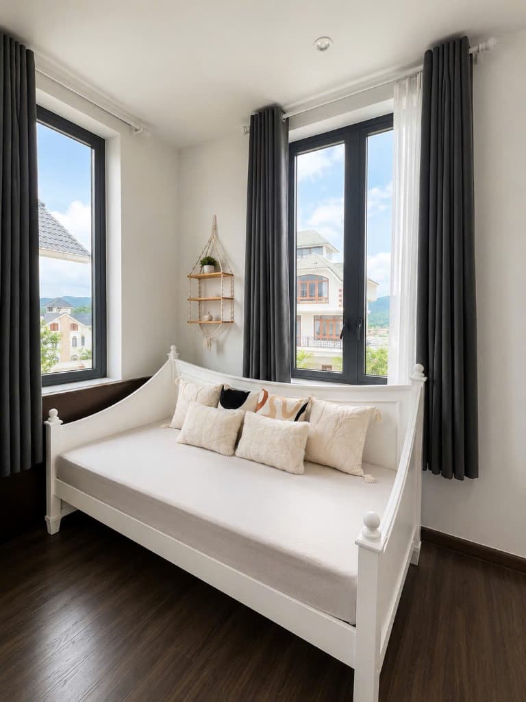 Ghế daybed thư giãn bên cửa sổ